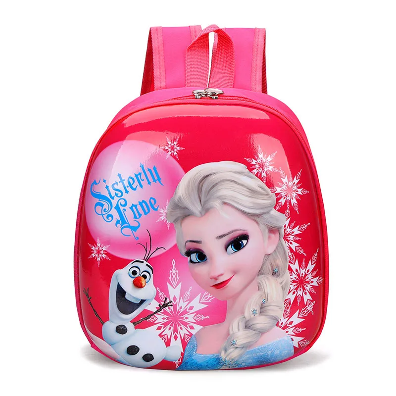 Disney-mochila de dibujos animados de Mickey Mouse para niños, mochila de Frozen, bonita carcasa dura, impermeable, bolsa escolar de alta capacidad, regalo de cumpleaños para niñas