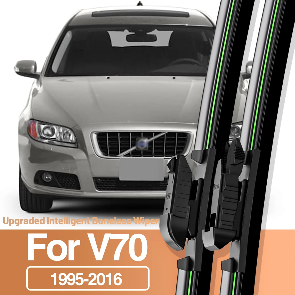 

2pcs For Volvo V70 MK1 MK2 MK3 1995-2016 Front Windshield Wiper Blades Windscreen Window Accessories 2002 2003 2005 2008 2010