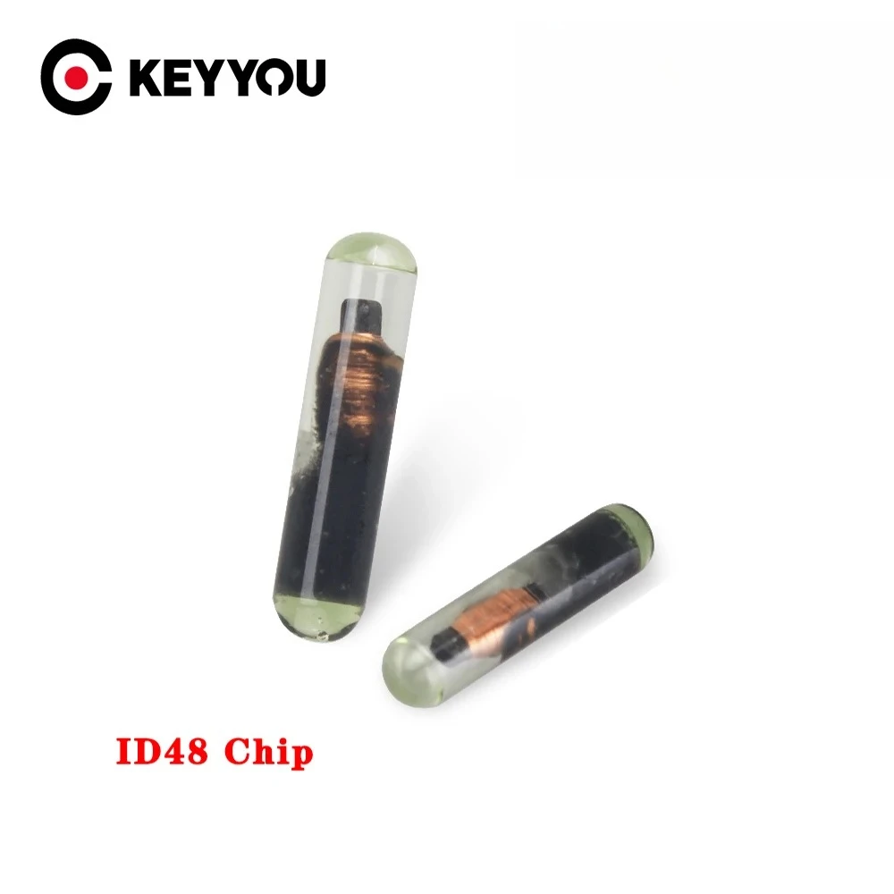 KEYYOU 1Pcs OEM Unlock Auto ID48 48 Transponder Chip TP08 Glass Chip For VW Skoda Seat For Audi for Honda Car Key Chip