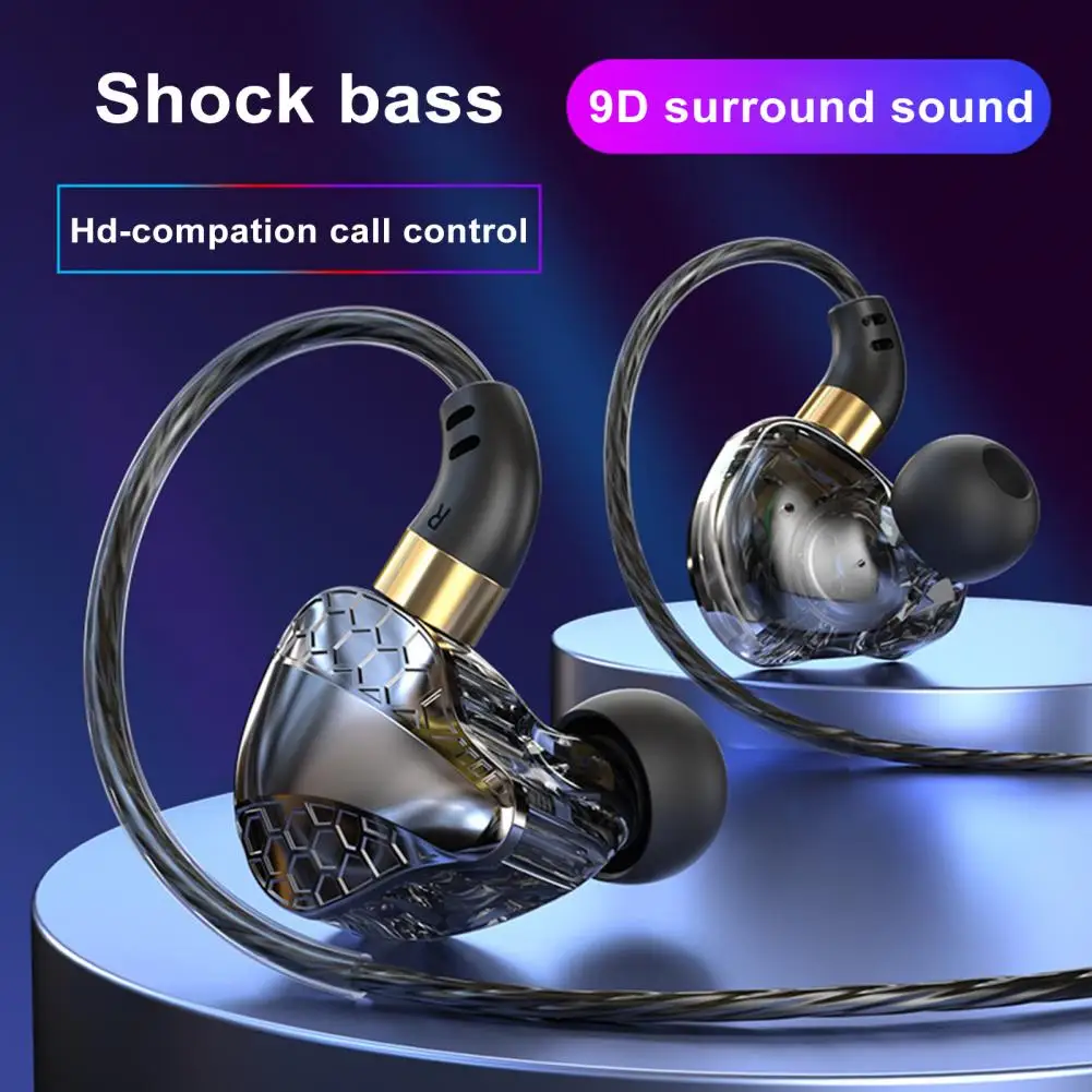 

Bass-boosting Headphone Speaker Earphone with Noise-canceling Microphone Enhanced Sound Wired In-ear Headset with for Gaming