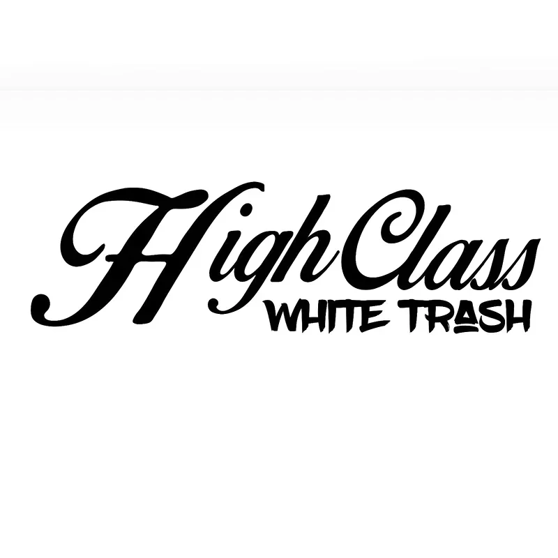 High end white garbage diesel text design car window bumper car window bumper vinyl decorative car sticker