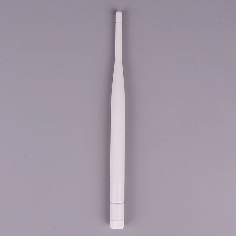 1Pc 2.4GHz White WiFi Antenna 5dBi Aerial RP SMA Male Connector 2.4g Antenna