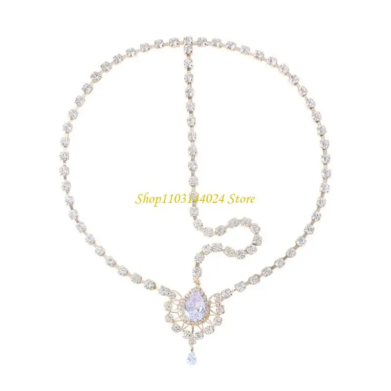 

N5KE Цепочка с бахромой на голову, свадебная повязка на голову, карнавал, вечеринка, гала-ужин, цепочка для волос