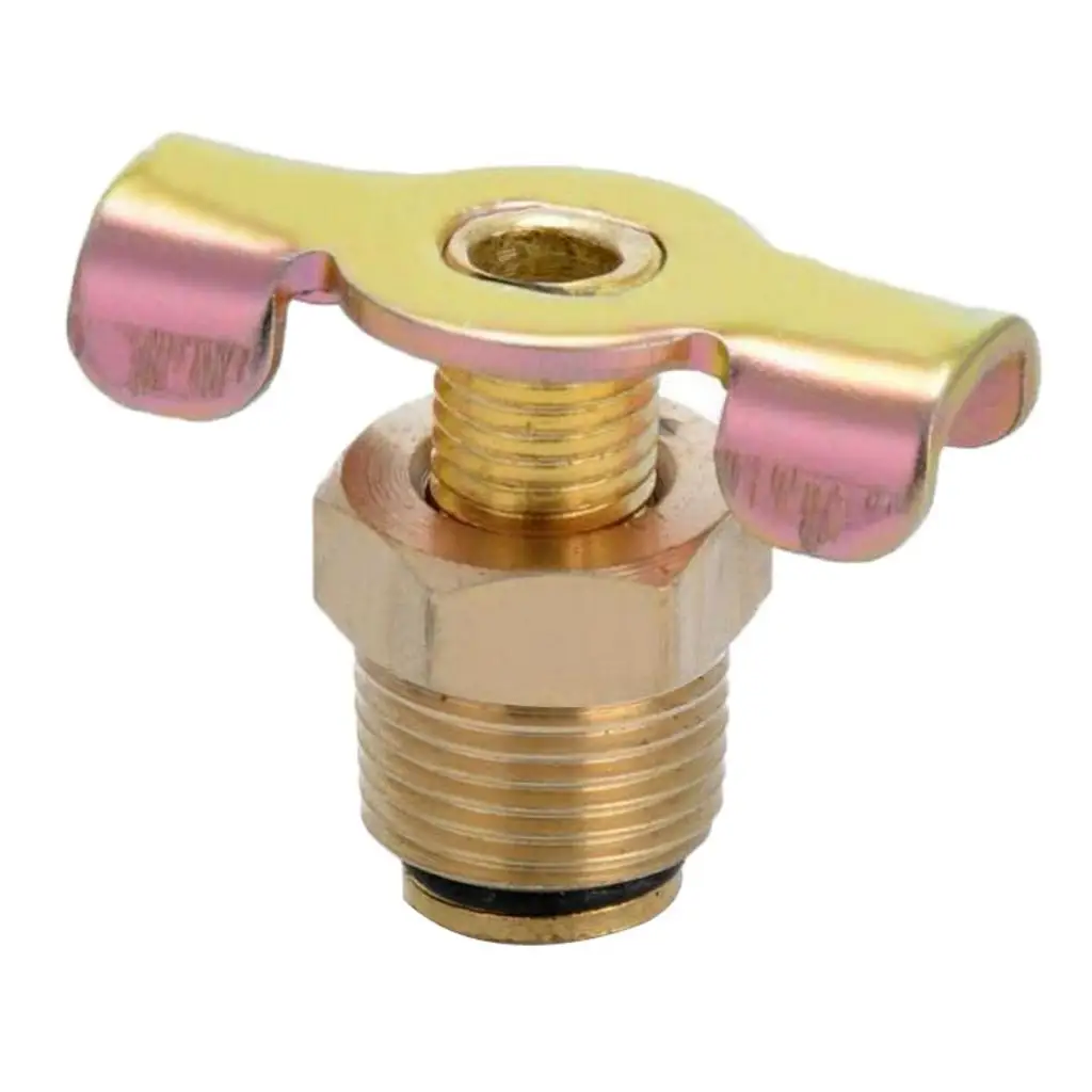 Latão Válvula Dreno Tanque, Parte Plumbing substituição, Golden, NPT, 3/8"