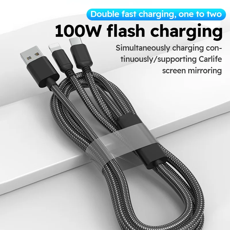 

100W Fast USB Type C Cable Charging Nylon USB Cable For Galaxy S10 S9 Note 9 Note 8 Plus,LG V30 G6 G5 V20