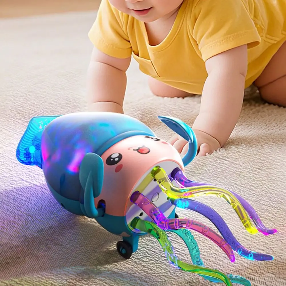 LED Light Magical Dancing Octopus Eight-claw Twisting Automatic Obstacle Avoidance Dancing Octopus With Music Light LED Dancing