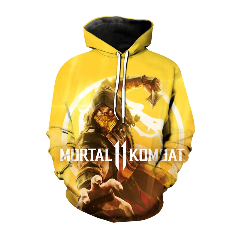 Mortal Kombat 3D Printed Hoodies Game Sweatshirts Men Woman Fashion Streetwear Oversized Hoodie Male Pullovers Tops Man Clothing