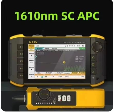 NEW  1PCS  OTDR 1310 1550 1625nm Active Fiber Live Tester Optic Reflector Optical Reflectometer Touch Screen OPM VFL iOLA