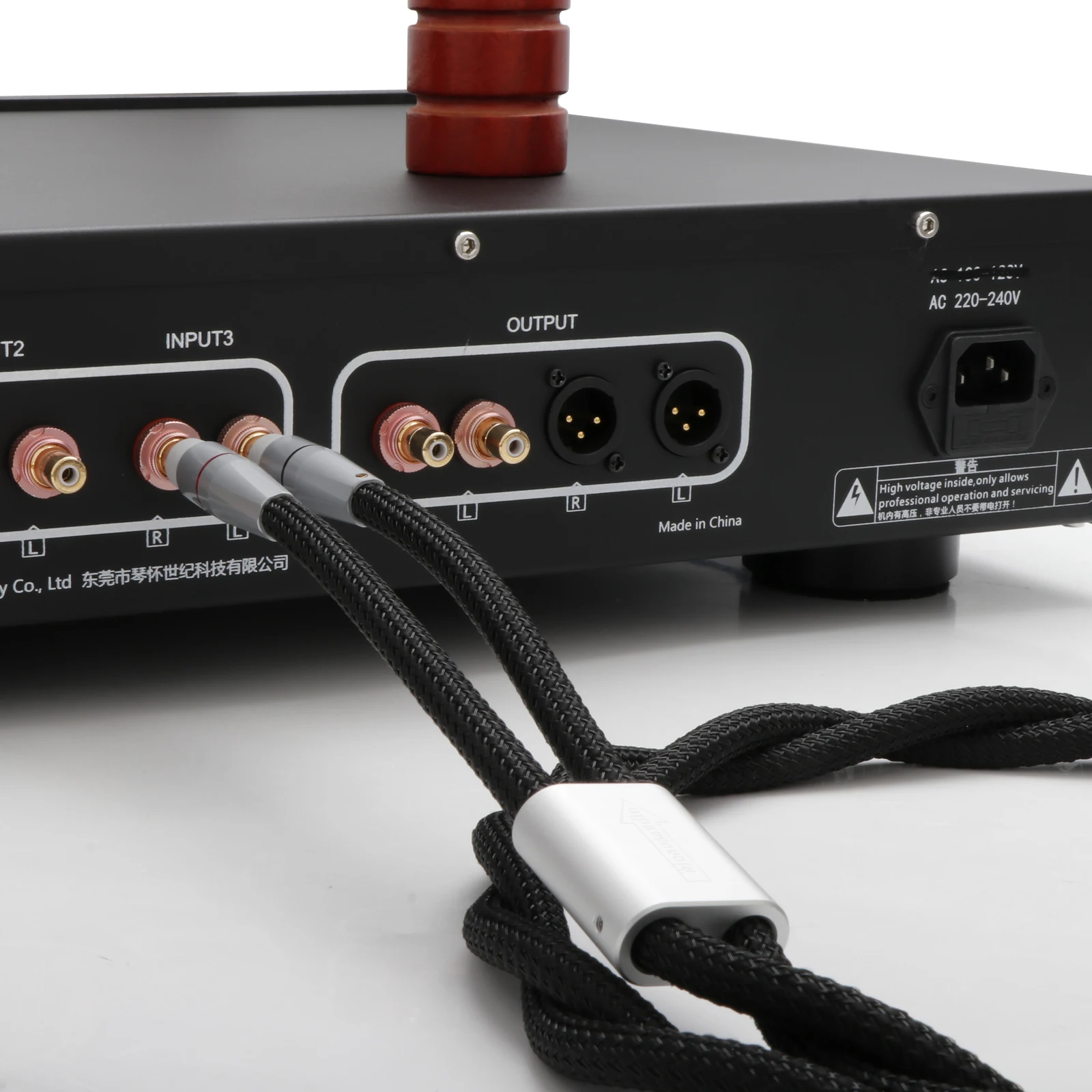 Monosaudio Reinkupfer RCA-Steckerkabel A203R0R Mehrfach OCC Versilbertes Hybrid-RCA-Audiokabel mit Reinkupfer-Rhodium RCA – Detail 7