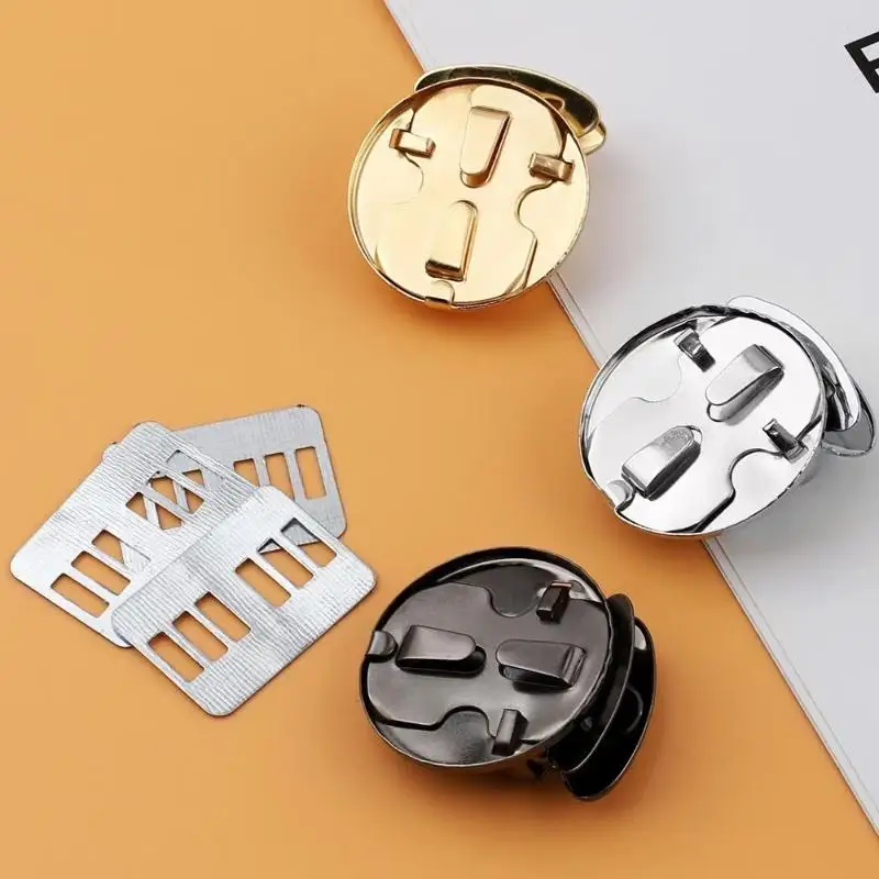 5 Stück Metall-Druckverschluss, Taschenbeschlag, Ersatzschnalle, Verschluss für Handtaschen, Geldbörsen, Gepäck, DIY-Lederhandwerk-Zubehör – Detail 4