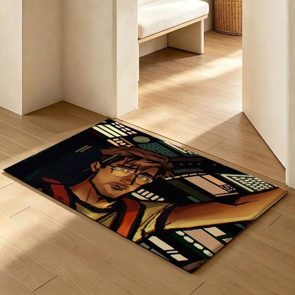 COOL R-Ryland G-grace Laser  Soft Absorbent Decorative Floor Mat for Bathroom Entryway Living Room