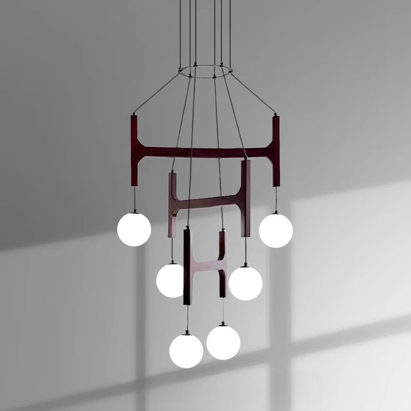 Französisch Chinesischen Stil Kronleuchter Loft Retro Wohnzimmer Haupt Lampe Stil Duplex Treppe Lampe Homestay Schlafzimmer Lampe