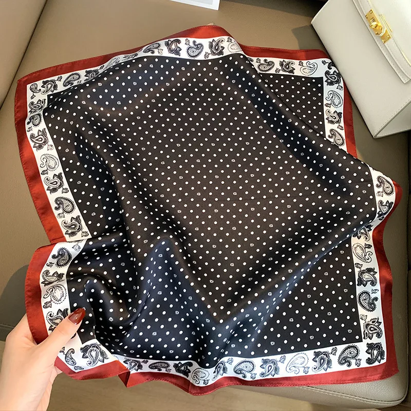 

100% Real Silk Scarf Women Square Neck Shawls 2025 Wraps for Ladies Foulard Scarves Pashmina Female Hijab Bandana bufanda szalik