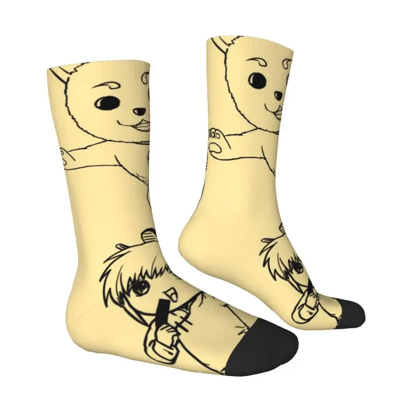مخصص الجدة طباعة G-Gintamaes الكرتون الجوارب للرجال النساء بسط الصيف الخريف الشتاء طاقم الجوارب