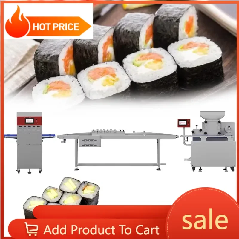 CE Fully Automatic Sushi Machine Multifunctional Industrial Commercial Rice Food Processing Line
