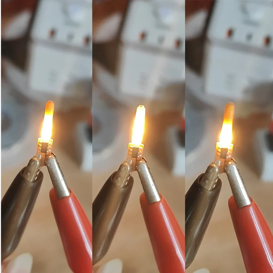 100~1PCS Per Box 3V Led Flash Flame Candles Edison LED Bulb Filament COB Diode Birthday Party Decoration Light Bulb Accessories