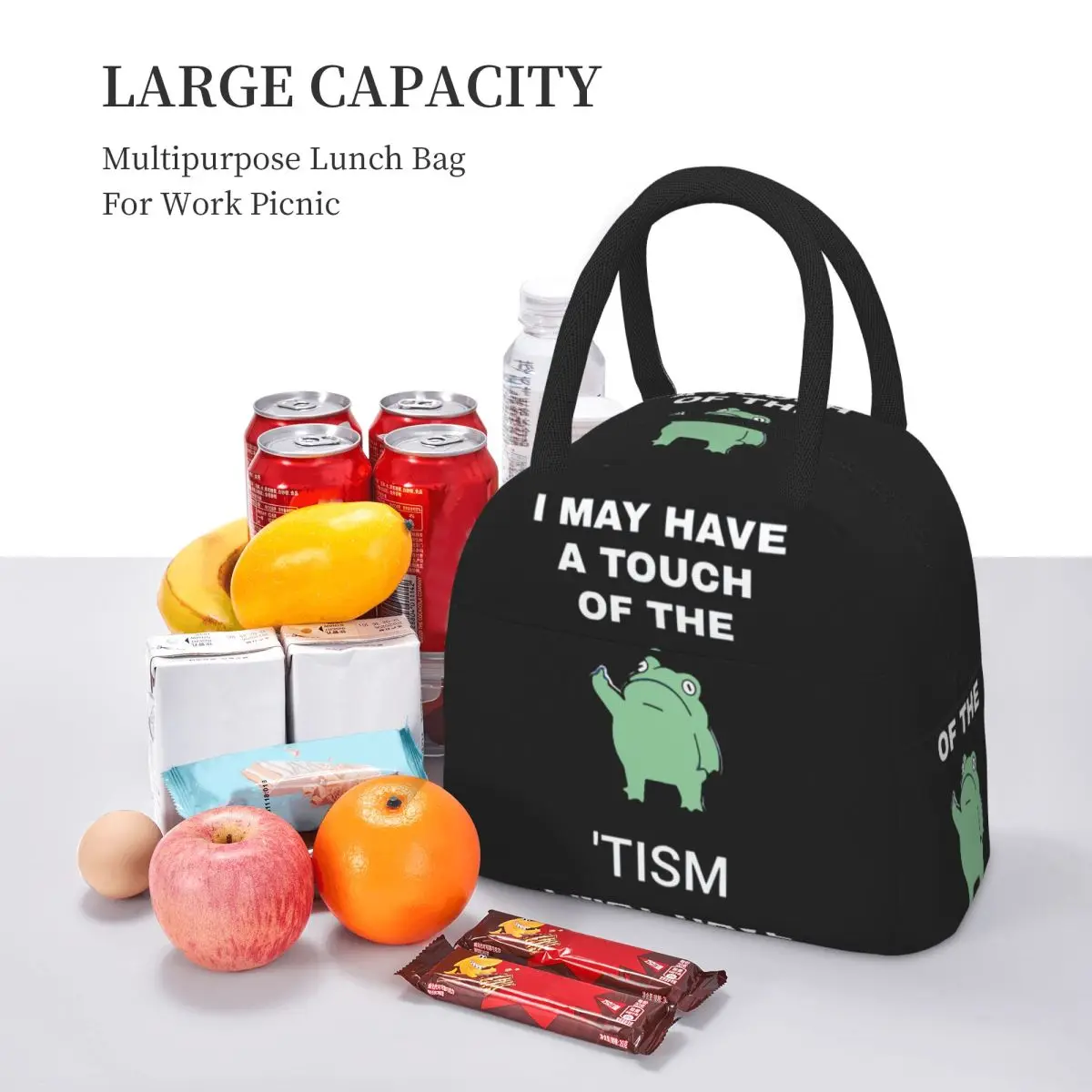 قد لدي لمسة من أكياس الغداء Tism معزول بينتو صندوق مقاوم للماء حقيبة حمل الغداء أكياس نزهة حقيبة للحفاظ على البرودة للمرأة فتاة مكتب