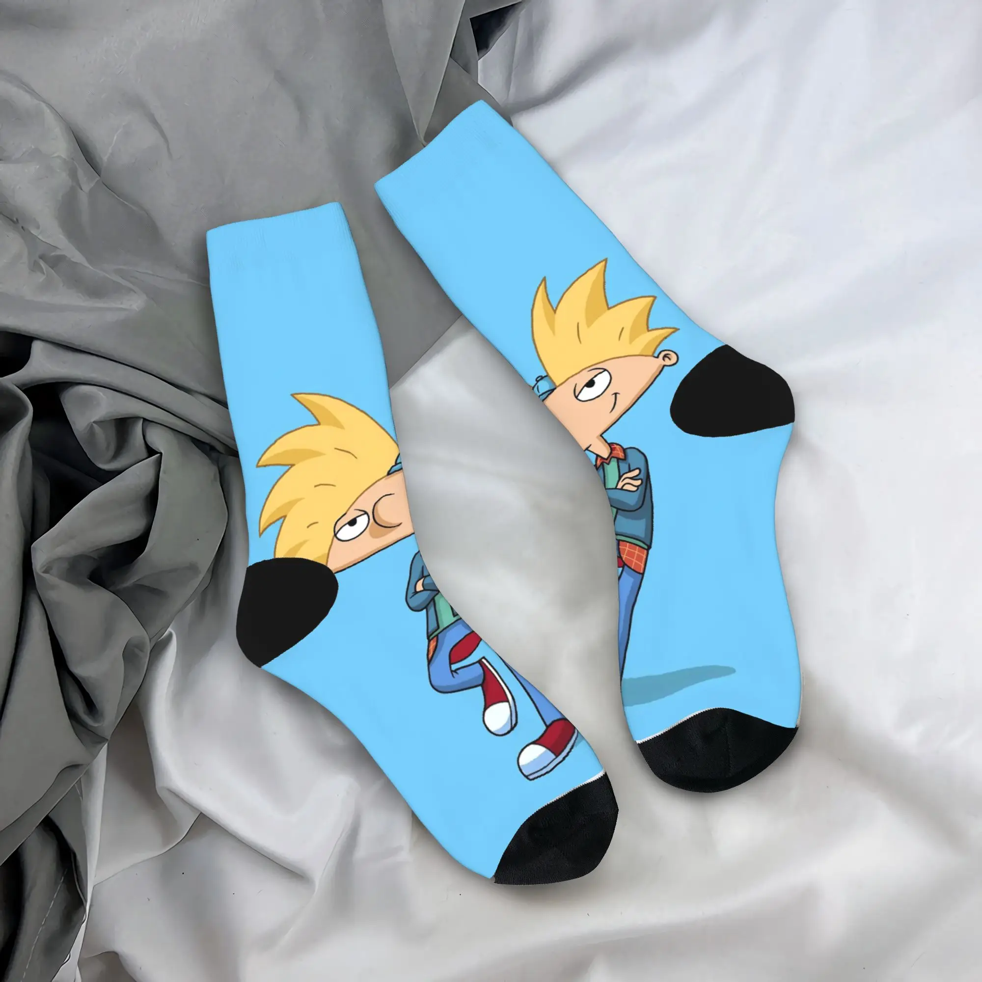 

Чулки Hey Arnold, мужские носки, мягкие корейские носки, зимние антибактериальные дизайнерские носки для скейтборда, подарок
