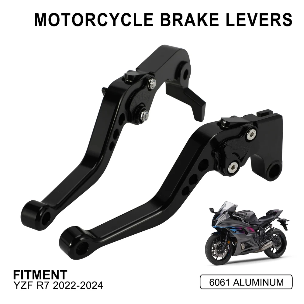 Handbremshebel Kupplungshebel Horn Motorradzubehör für Yamaha YZF R7 2022 2023 2024 Aluminium Motocross Street Bike Moto