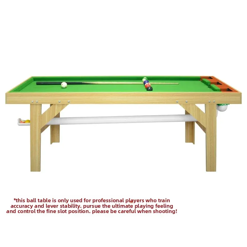 

Five-point pool table household training snooker adjustable leather bag mouth with warehouse edge glue strip wooden legs