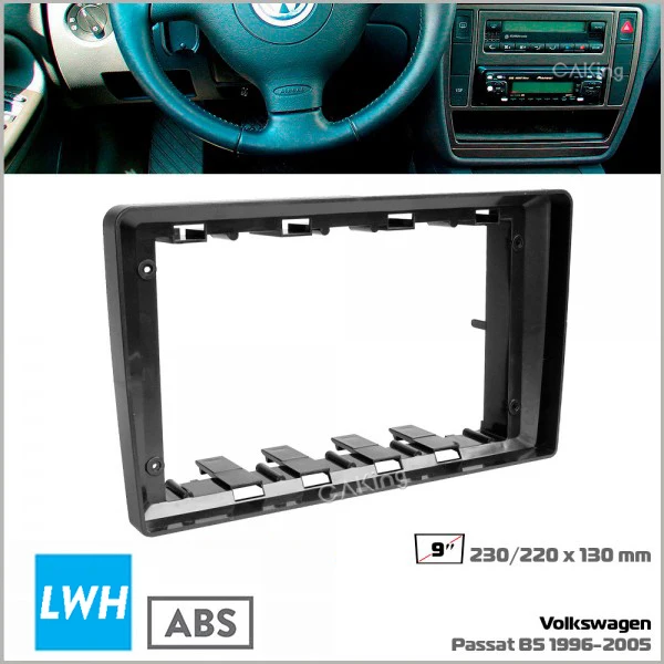 9 inch Car Fascia Radio Panel for MERCEDES BENZ Vaneo (W414) 2002-2006 Dash Kit Install Facia Console Bezel Adapter Plate Trim