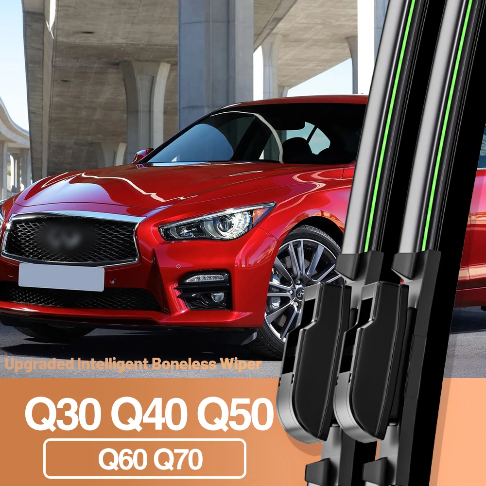 2pcs For Infiniti Q30 Q40 Q50 Q60 Q70 Front Windshield Wiper Blades Accessories Windscreen Window