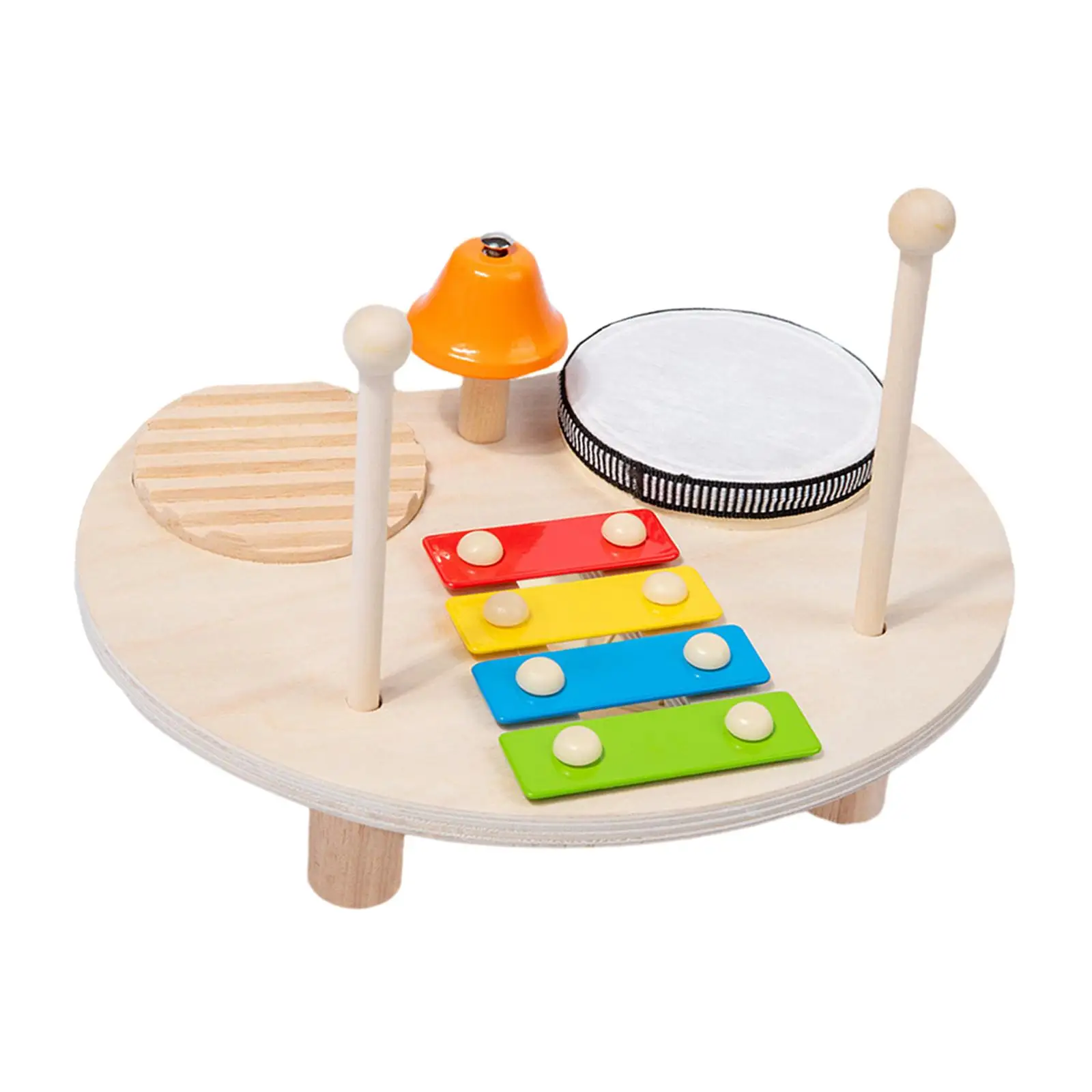 Montessori Music Instruments Toy Develops Motor Skills Kids Drum Set