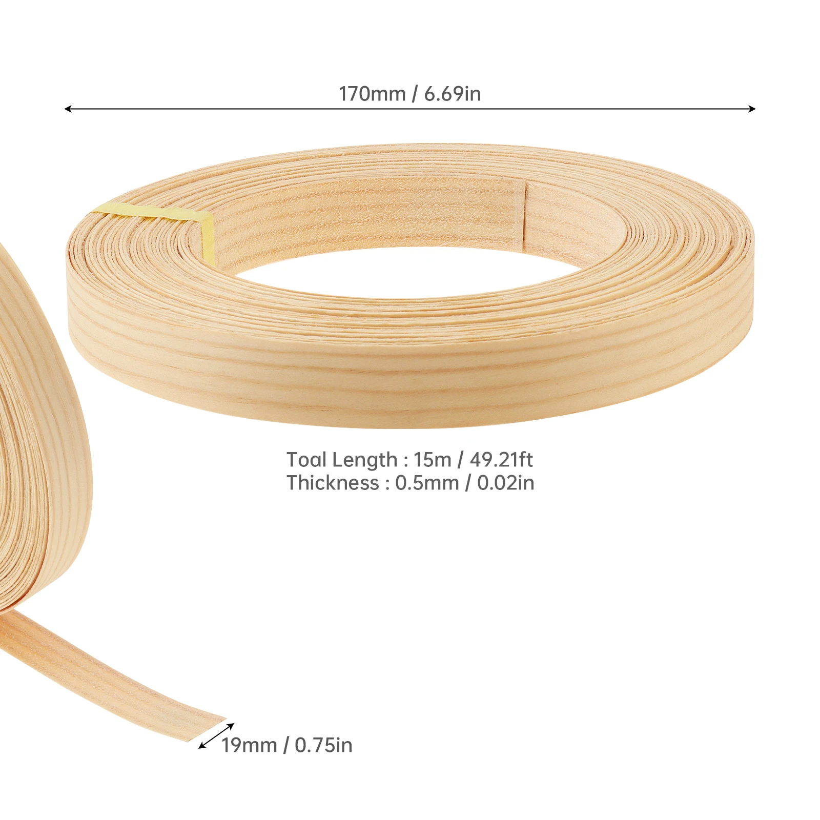 15M Decorative PVC Edge Strip Banding Adhesive Furniture Cabinet Wood Surface Table Edging Tape Funiture Accessories image 2