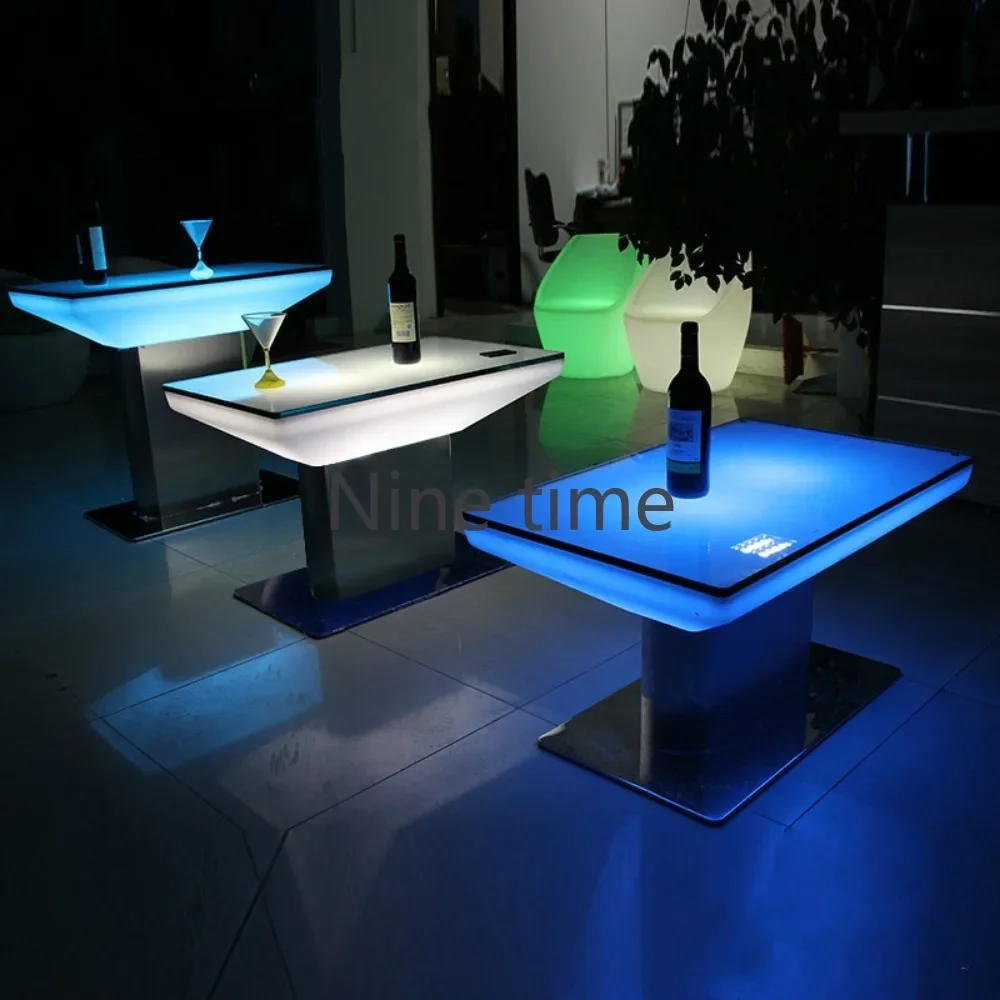 Dining Tables Room Decor Dj Table Booth Bar Counter Nightclub Kitchen Furniture Outdoor Coffee Led Buffet Bright High Cocktail