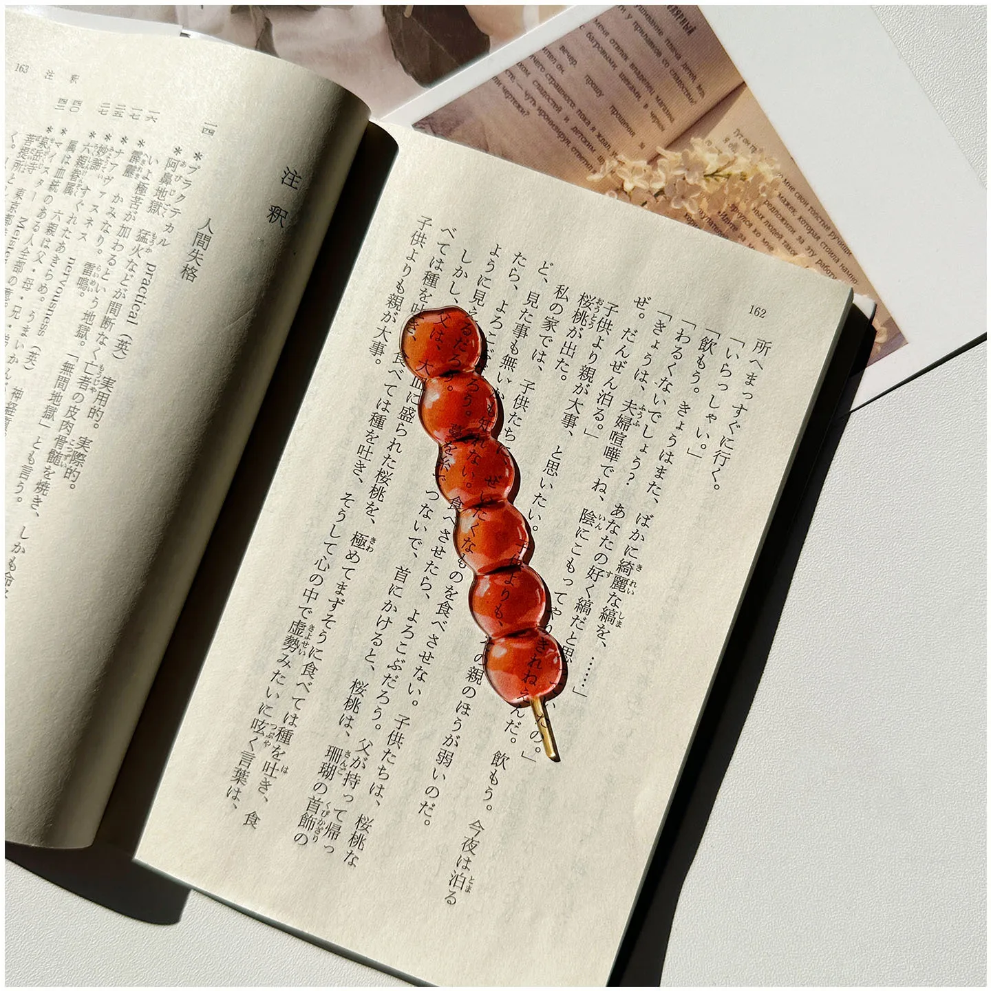 لطيف الأصلي عالية الجودة لاكي الأخضر أربع أوراق البرسيم المرجعية الاكريليك شفافة ورقة طالب القراءة المرجعية #3