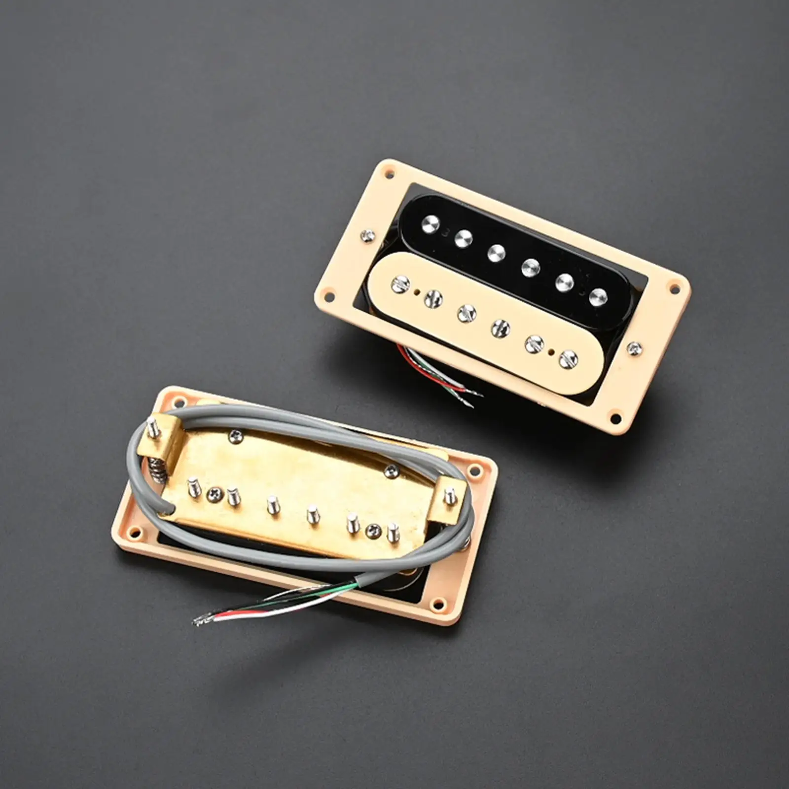 

Humbucker Pickups Set Coil Pickups Repair Kit Spare Parts Replacement Parts Accs Musical Instruments Neck Bridge Pickup