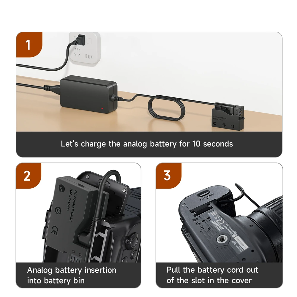 PALO LP-E8 DR-E8 ダミーバッテリーカプラーキット Canon EOS Rebel T5i T4i T3i T2i Kiss X7 X6 X5 X4 700D 650D 600D 550D カメラ用