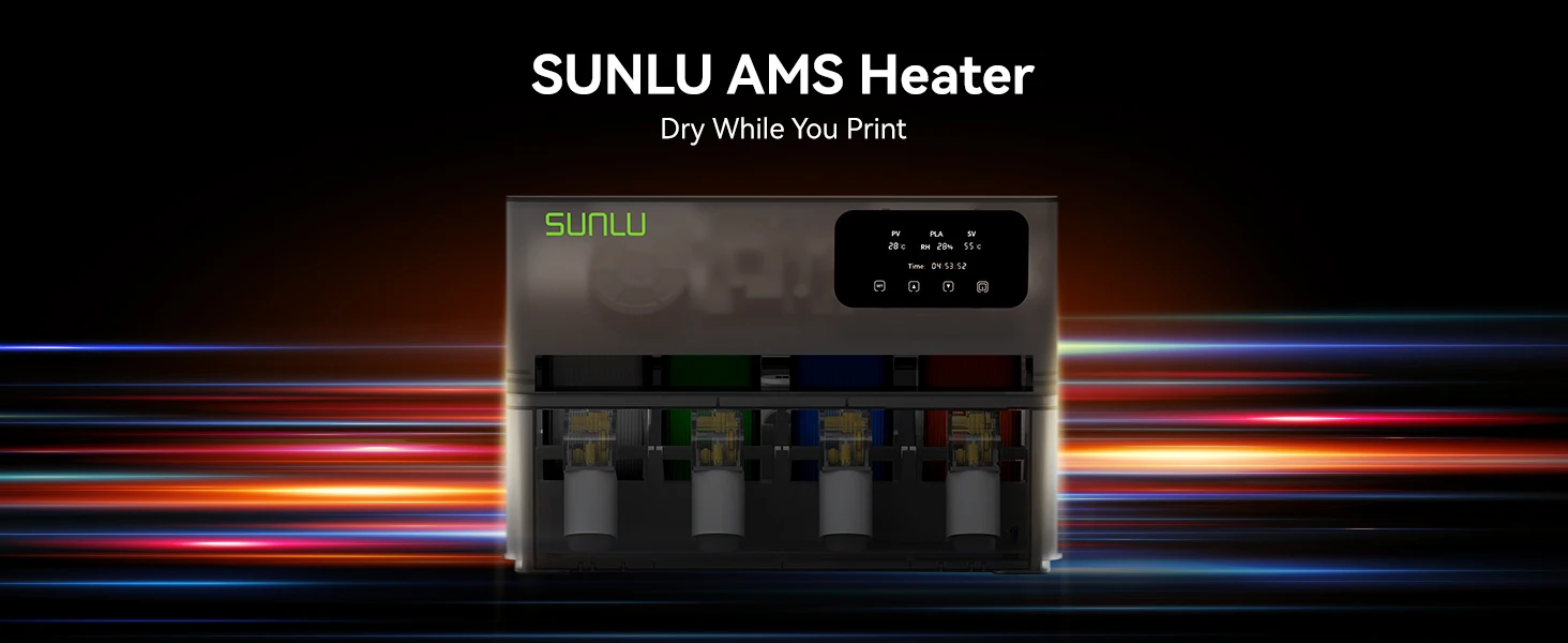 SUNLU 1,75mm PETG 3D-Filament Hohe Zähigkeit Verwicklungsfrei Einfaches Drucken Mehrfarbiges PETG-Filament für die Meisten FDM 3D-Drucker – Detail 1