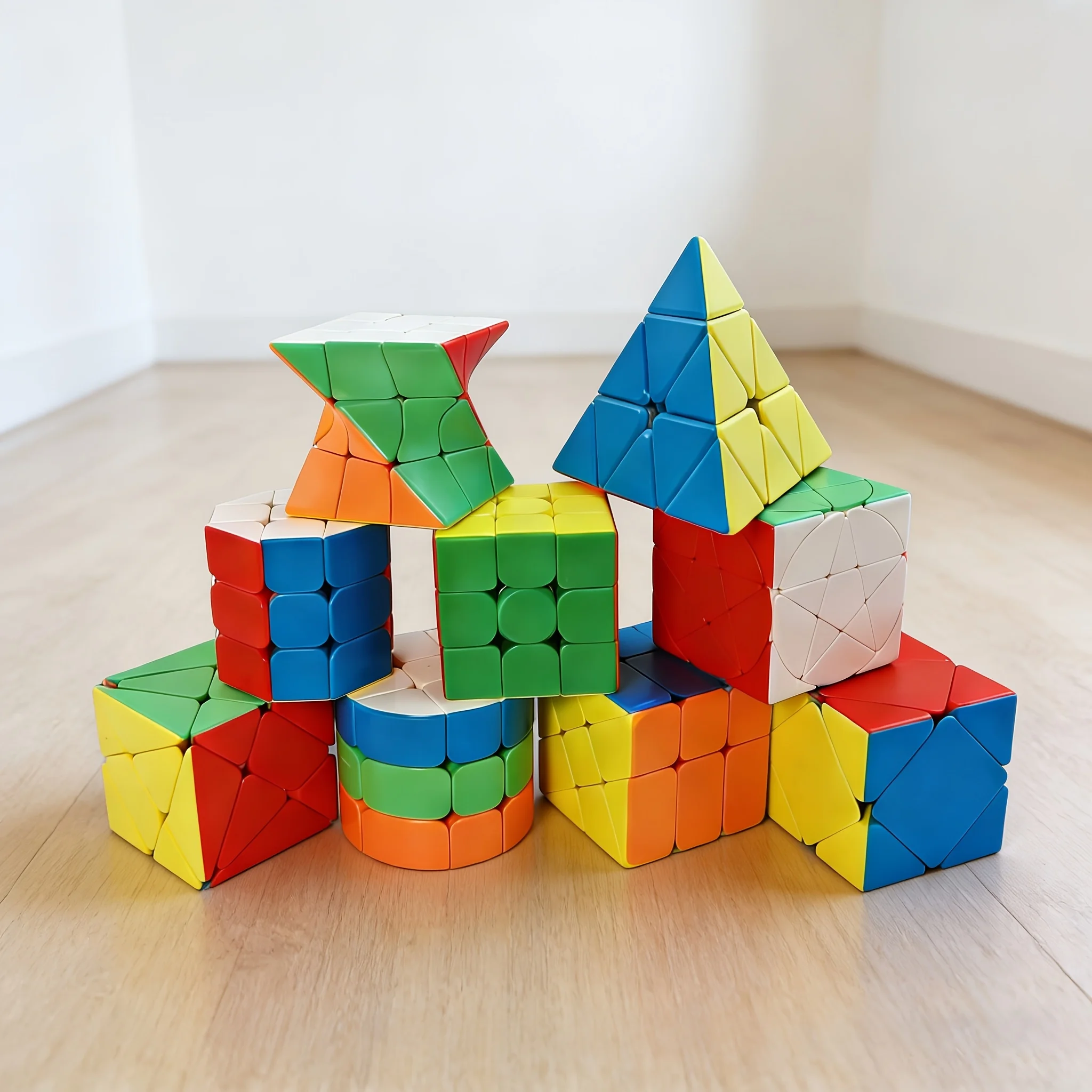 Star Puzzle Cube, 3x3 High-Difficulty Alien Cube, twisted and slanted cube, magic cube, 3x3x3 pyramid, star puzzle cube