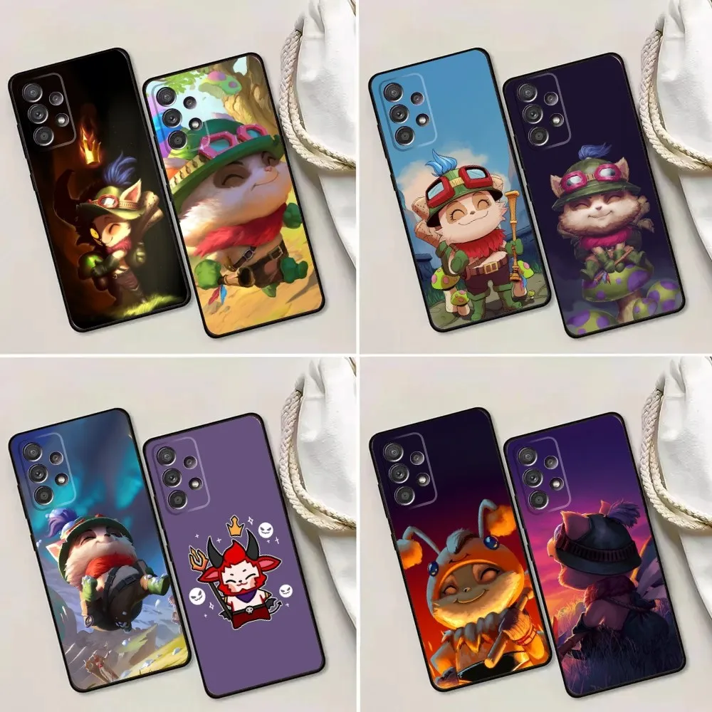 Чехол для телефона L-League of Legends Teemo для Samsung Galaxy A13, A21s, A22, A31, A32, A52, A53, A71, A80, A91, мягкий черный чехол для телефона
