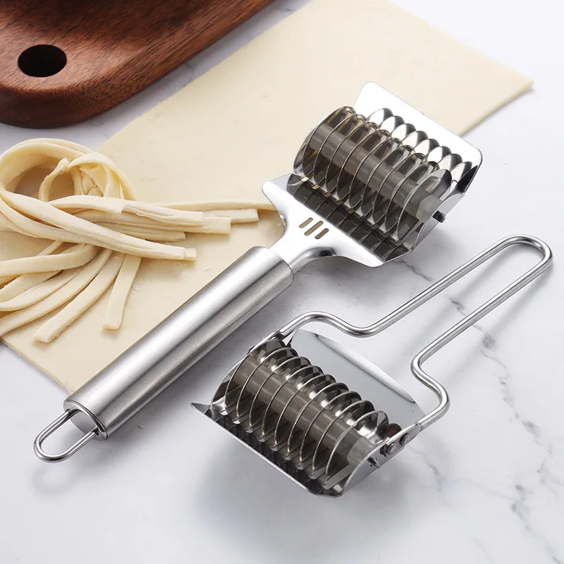 Stainless Steel Manual Spaghett Cutter Pasta Machine DIY Dough Noodles Maker Ginger Garlic Roll Crusher Kitchen Cooking Gadgets