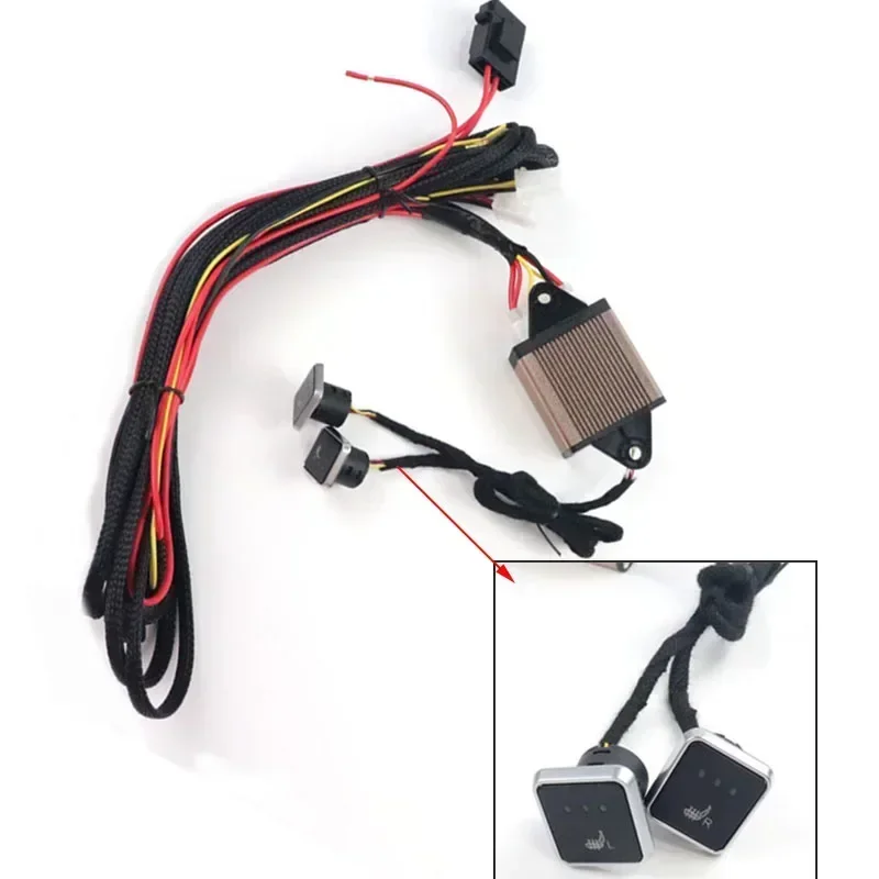 Universal 12V 40A 2/3/5/6 Level Switch Relay Wiring Harness On/Off Switch Kit Winter Seat Heating Switch for Car LED Fog Light