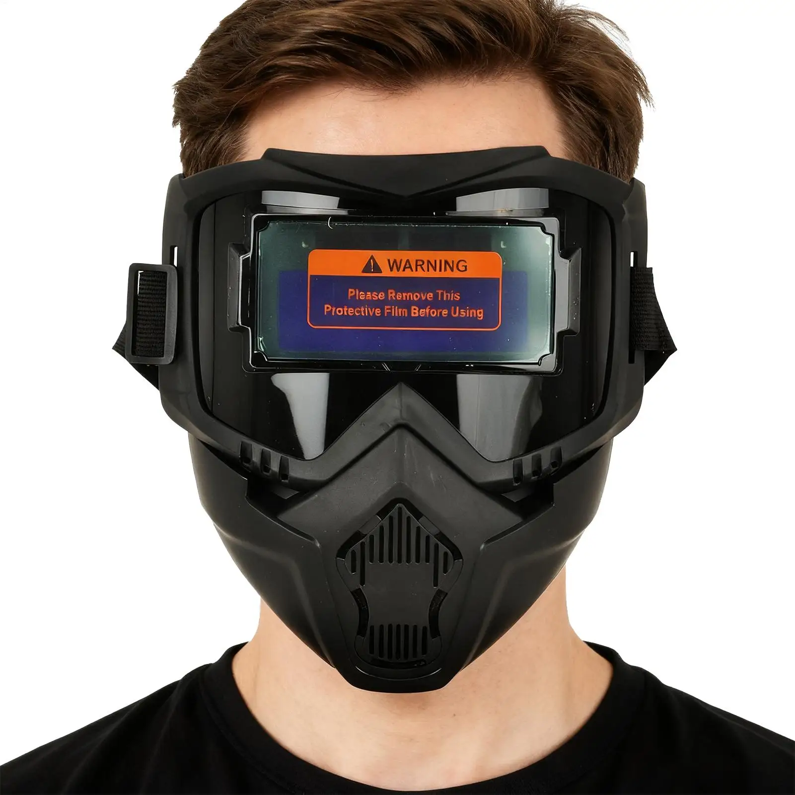 خوذة لحام معدات لحام السيارات سواد قبعة وهج حجب الوجه حامي ل قوس تيغ ميت البناء النجارة #1