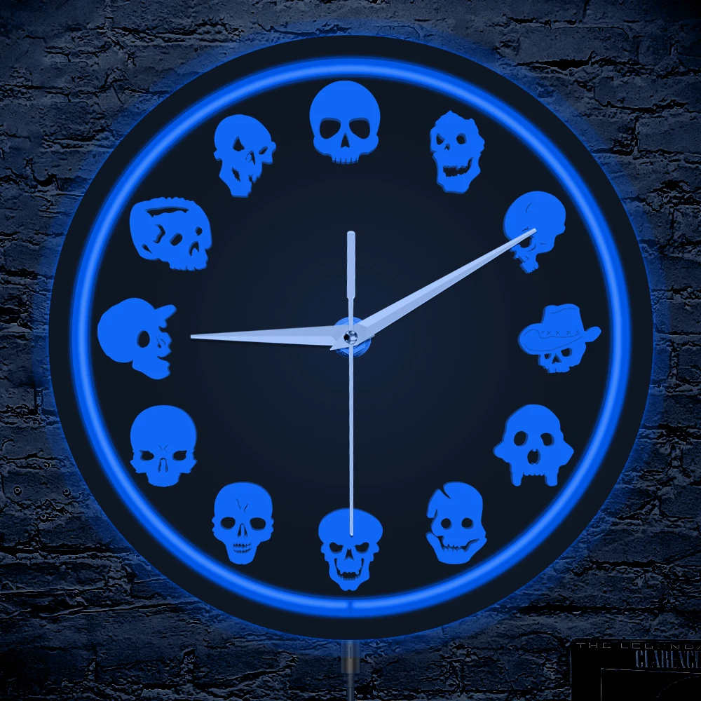 Reloj LED de neón con diseño d - Lighting Home Decor Wall Clocks reseña y precio