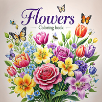 Art Coloring Book Adult Relieve Stress Kill Flower Coloring Graffiti Painting Drawing Art Book Stationerys Book For Children