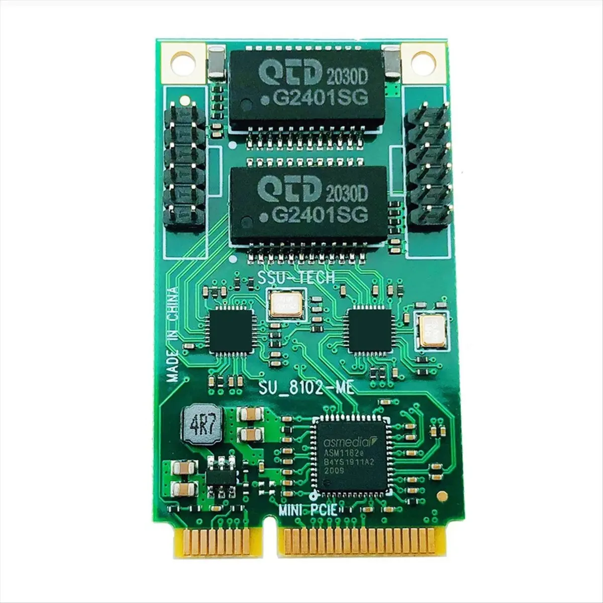 

(A26M) Сетевая карта Mini PCI-E с 2 портами, 1000 Мбит/с, Gigabit Ethernet, COM-порт, сетевой адаптер 10/100/1000M RJ45 для ПК