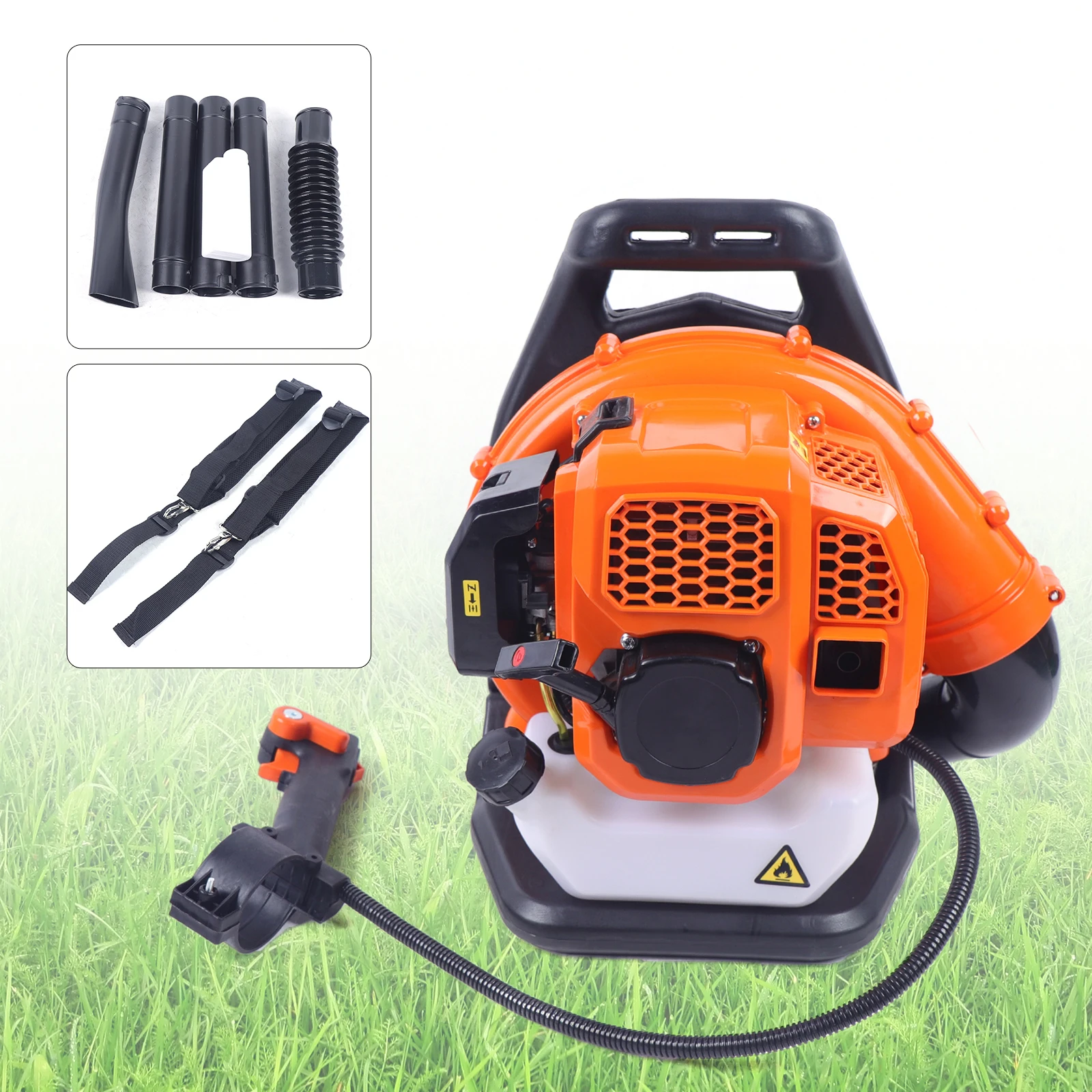 

Fuel Leaf Blower 42.7CC 2-Stroke Blown Blade Machine Snow-, Leaves-, Grass-Blowing Machine Backpackable Commercial/ Household