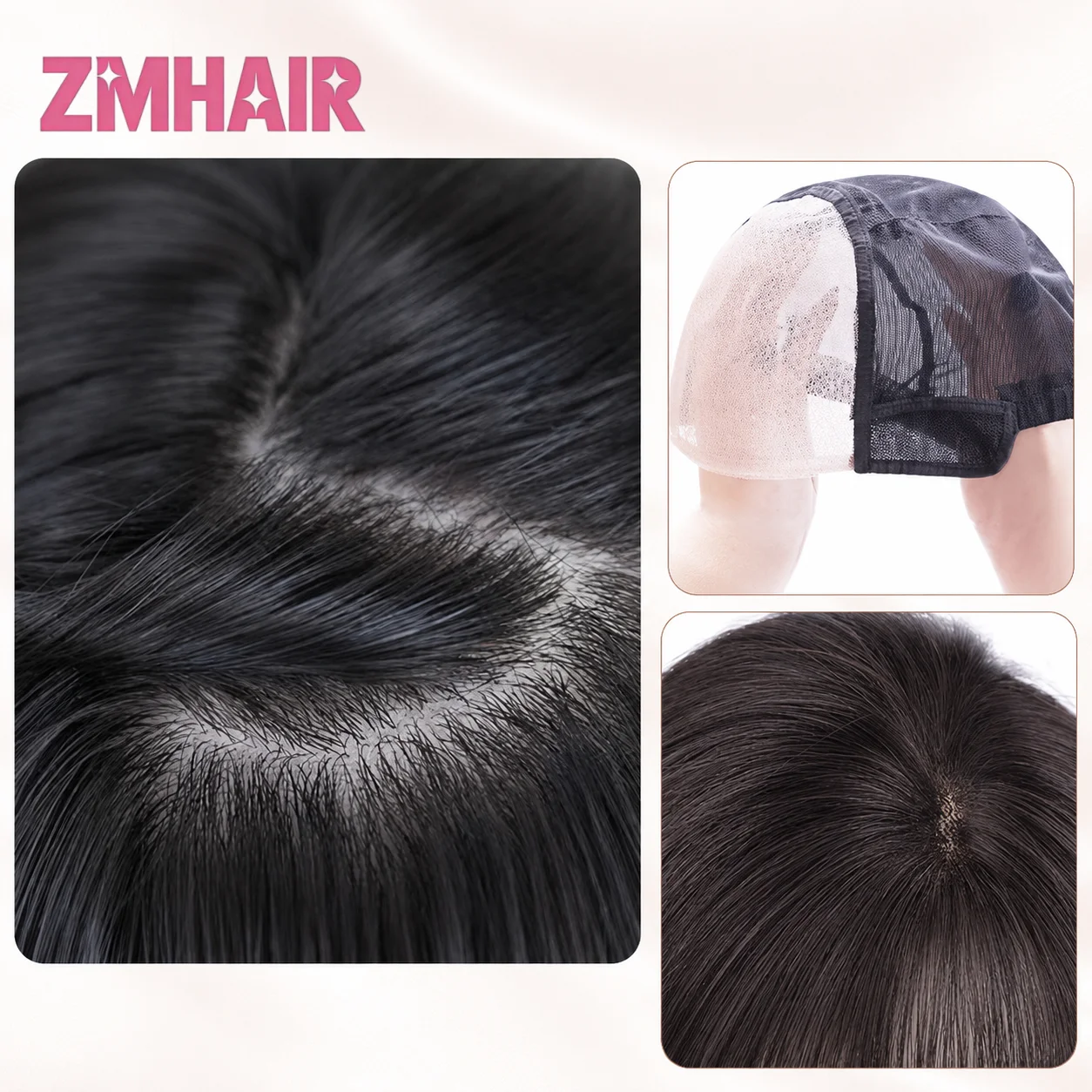 Black Short Pixie Cut 6*6 Silk Base Wig PU Front 100% Human Hair Wig For Women Without Glue Brazilian Raw Hair Fashionable Hair