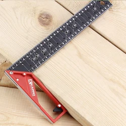 1Pc Multi Angle Measuring Ruler High Precision Hole Ruler for Woodworking, Professional Measuring Tool Right Angle Ruler