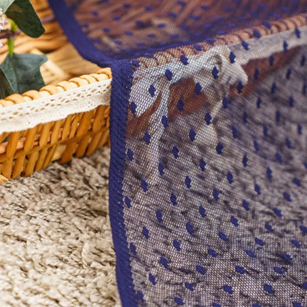 

Polka Dot Mesh Fabric Solid Color Dress Wedding Curtains Bed Mosquito Nets Background Decoration Cloth Fashion Sewing Materials