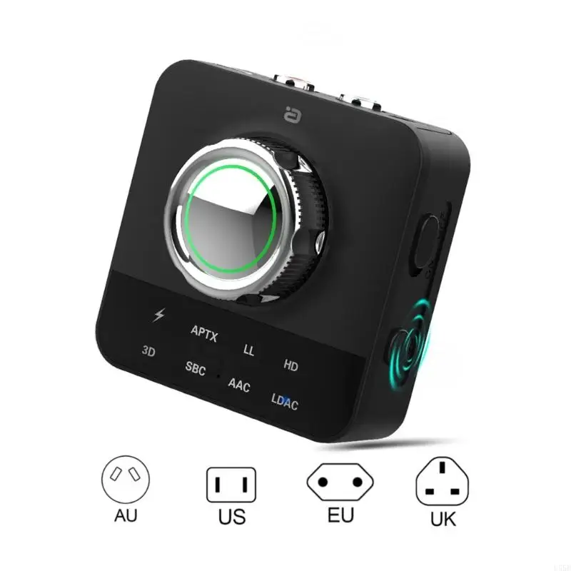 U55B APTX Bluetoothcompatible5.0 Receiver LDAC Adapter Micra3.5mmaux 3D Sound