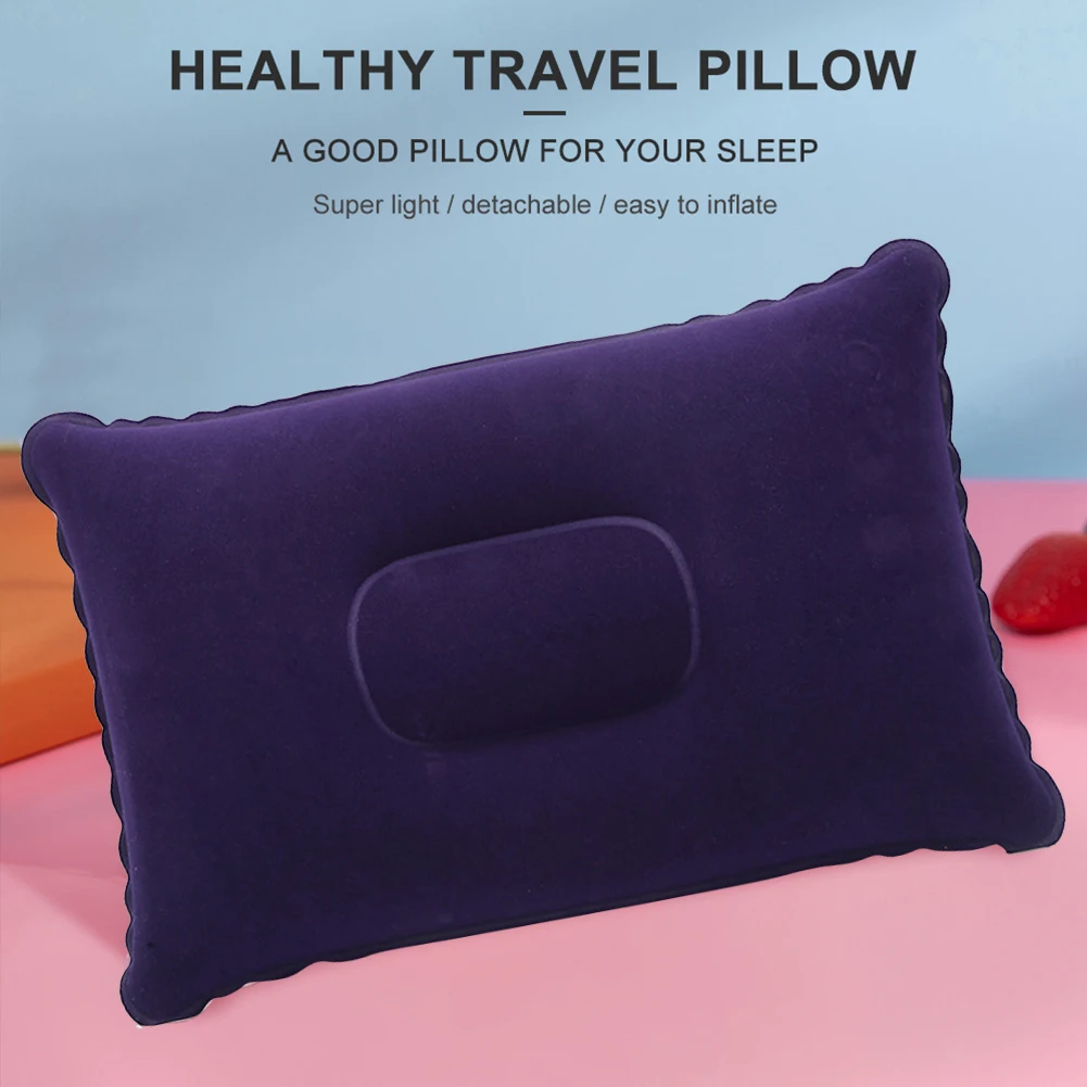 1/2PCS Ultralight Inflatable Air Pillow Outdoor Camping Pillows PVC Sleeping Pillow Travel Lumbar Head Rest Backrest Cushion