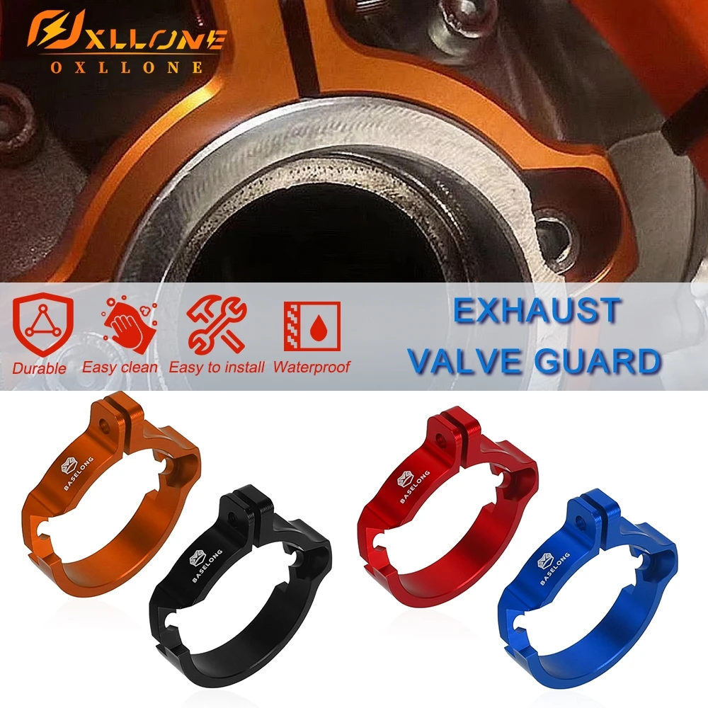 

2025 NEW Motorcycle For GasGas EX MC EC 250/300 2024-2025 CNC Aluminium Exhaust Flange Clamp Guard Protector Cover Accessories