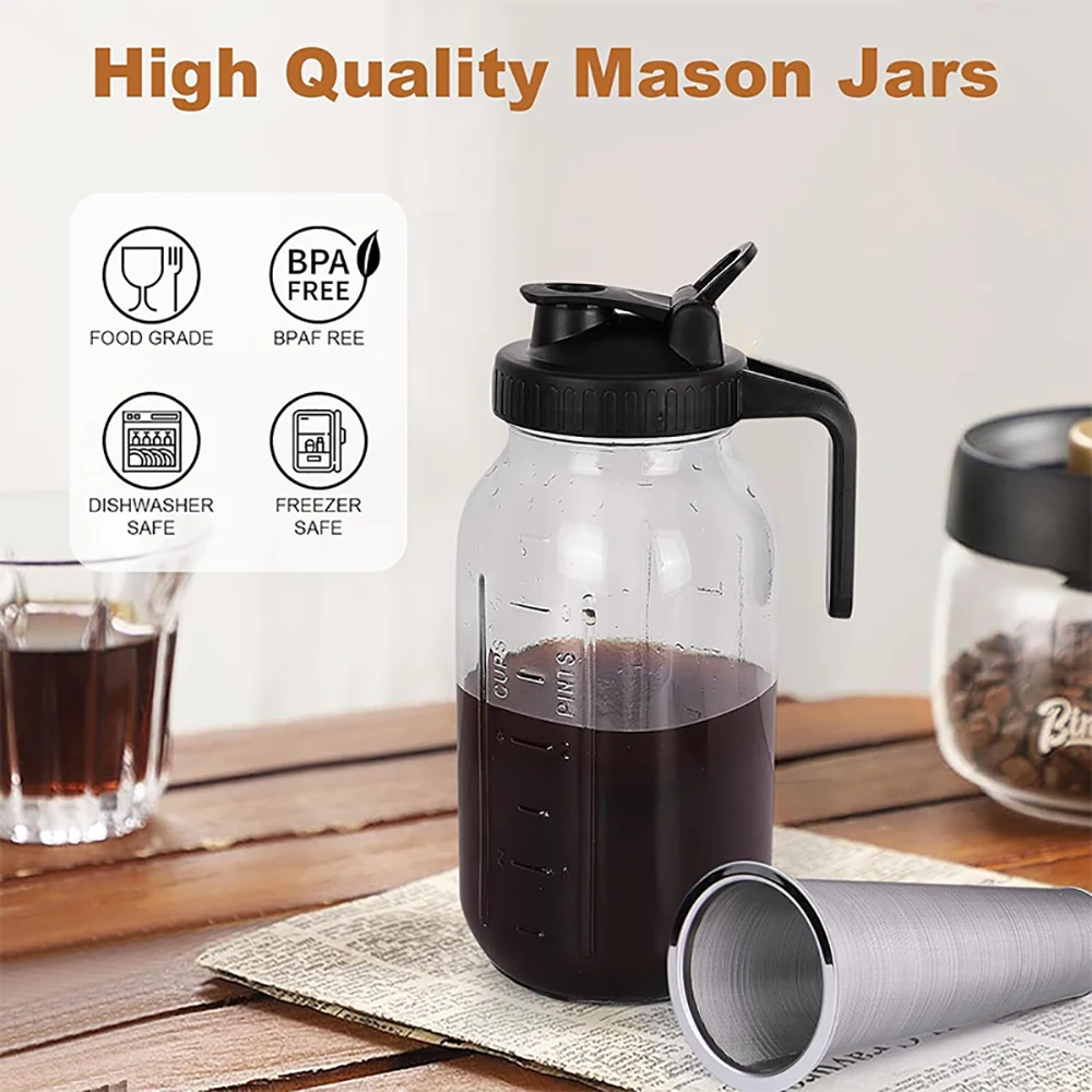 wholesale-32oz-64oz-cold-brew-coffee-maker-container-dispenser-portable-wide-mouth-storage-jar-pitcher-with-filter-and-brush