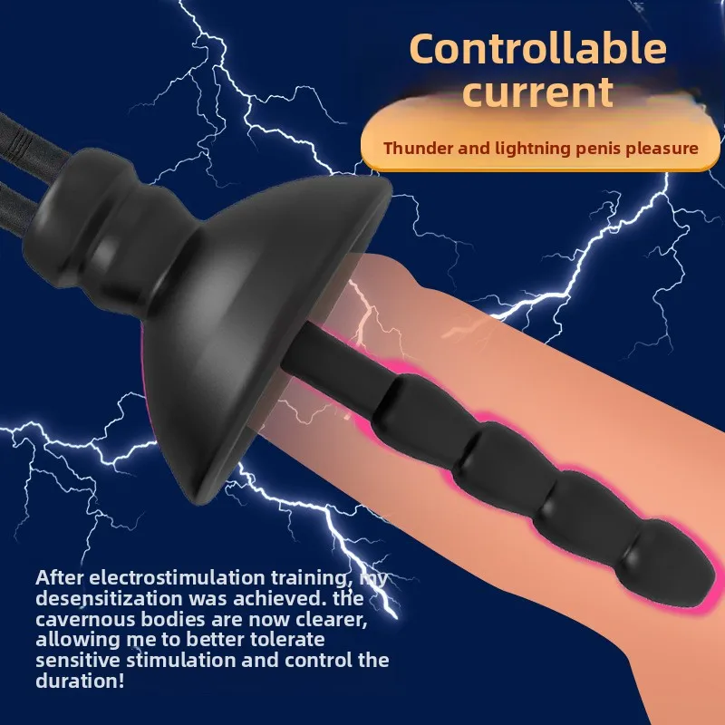 Male Electro Shock Penis Plug Horse Eye Stick Silicone Electric G-Spot Prostate Stimulation Urethra Masturbation Sex Toy For Men